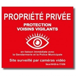 Panneau D'information - Attention Site Sous Vidéo-surveillance - Avec  Décret sur