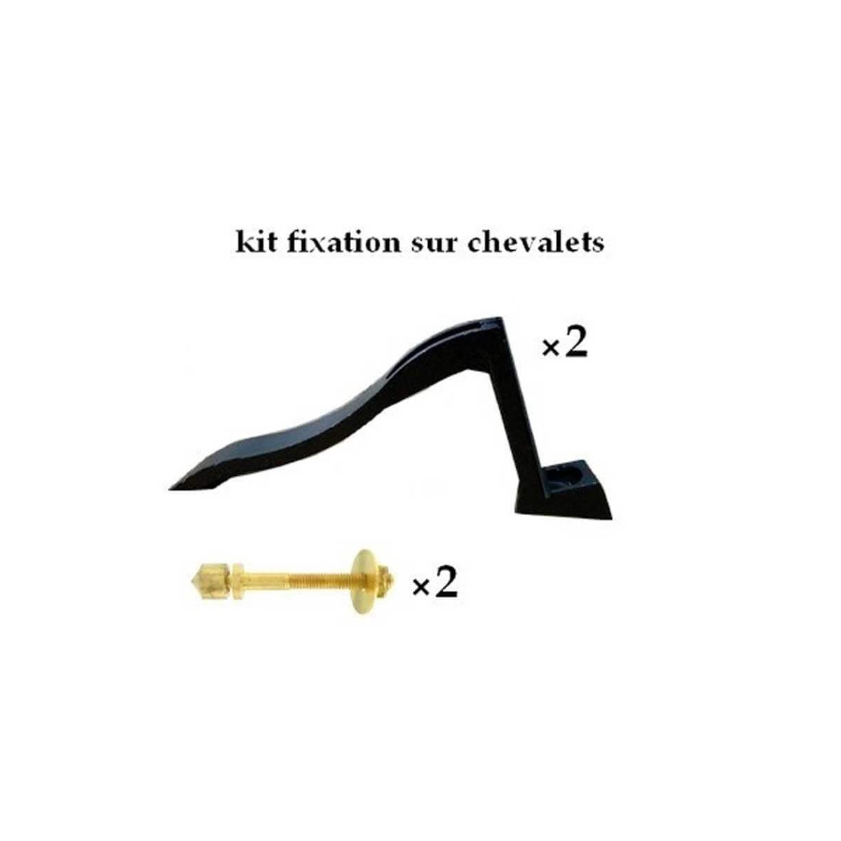 chevalet et kit de fixation plaque funéraire