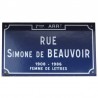 Plaque de rue Lyon