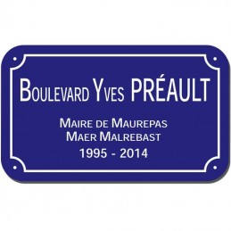 Plaque de rue Villes de Nantes et Rennes