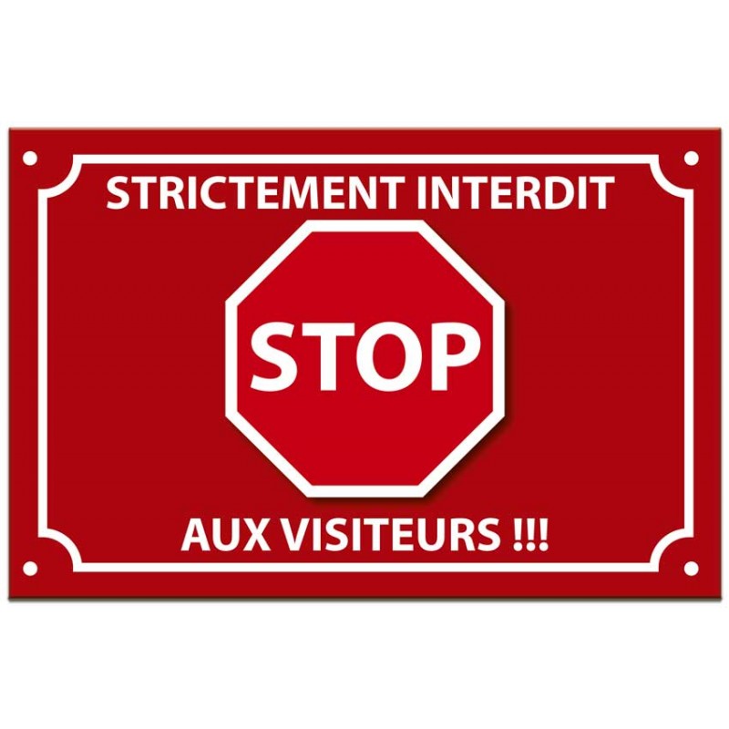 plaque stop intrus