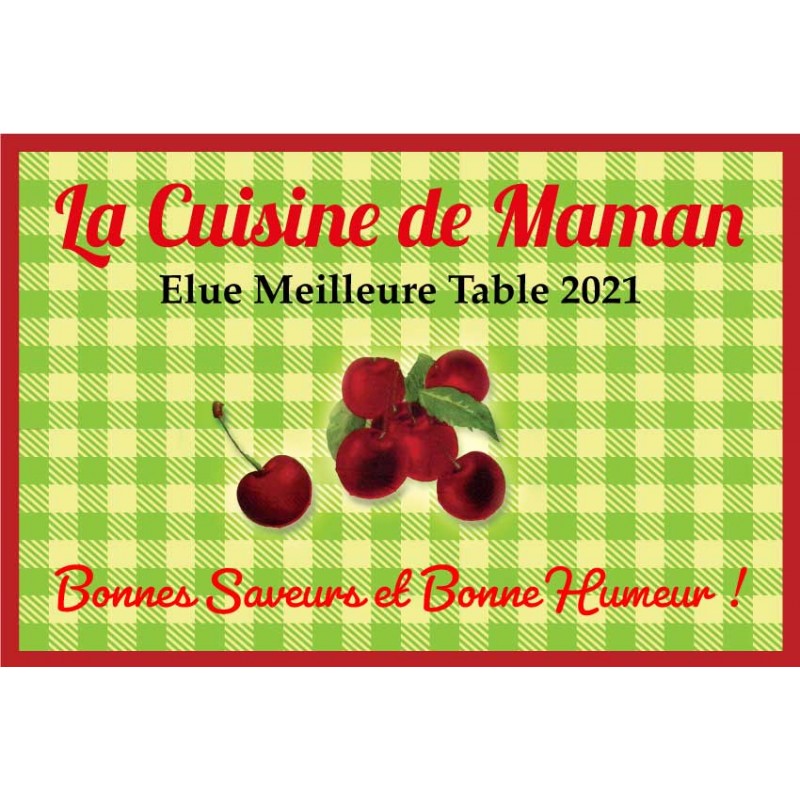 plaque vintage déco cerise plaque vintage déco cerise