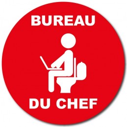 plaque humour bureau du chef