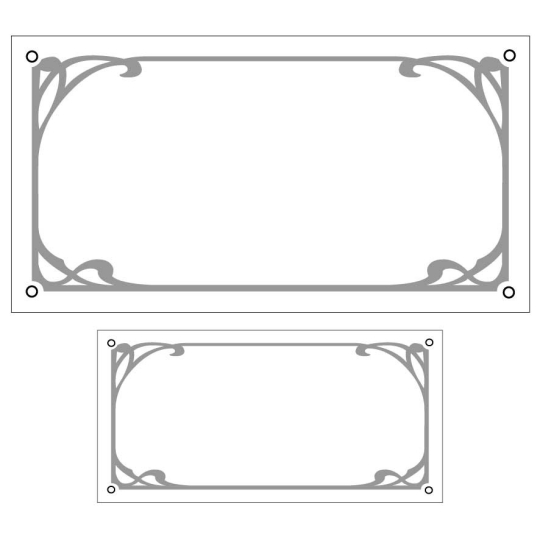 Lot de plaque de maison/ numéro emaillé ART DECO | Plaque Personnalisée