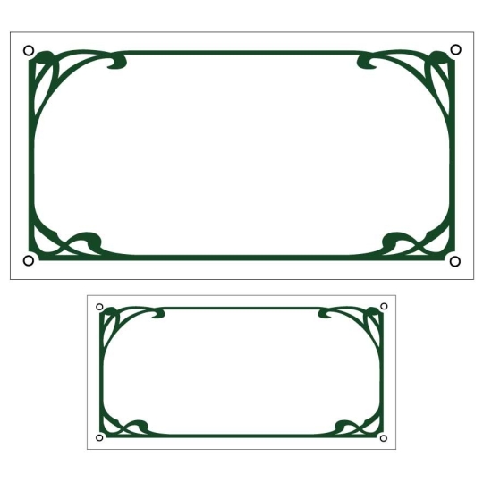 Lot de plaque de maison/ numéro emaillé ART DECO | Plaque Personnalisée