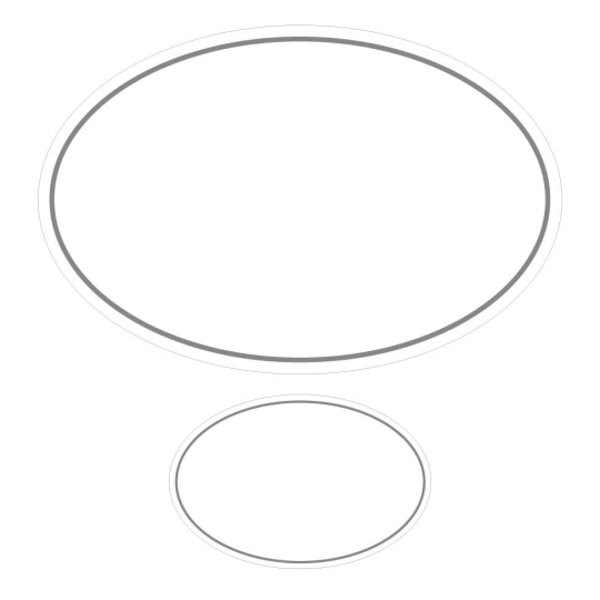 Plaque de Maison / Numéro Assorti Ovale Emaillée | Plaque Personalisée