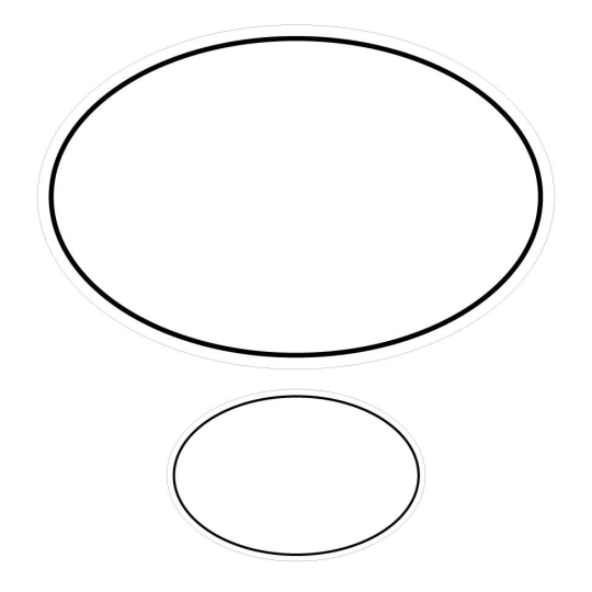 Plaque de Maison / Numéro Assorti Ovale Emaillée | Plaque Personalisée