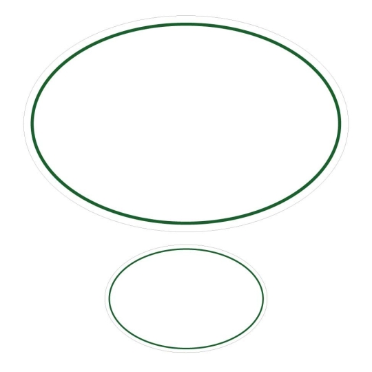 Plaque de Maison / Numéro Assorti Ovale Emaillée | Plaque Personalisée