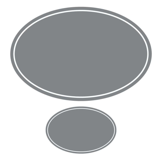 Plaque de Maison / Numéro Assorti Ovale Emaillée | Plaque Personalisée