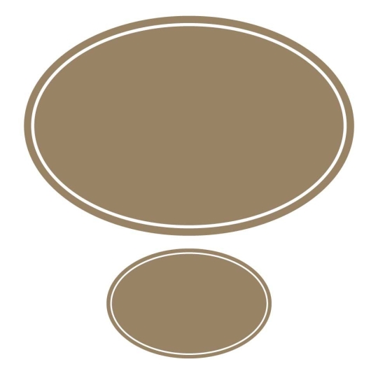 Plaque de Maison / Numéro Assorti Ovale Emaillée | Plaque Personalisée