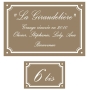 Plaque émaillée + numéro assorti avec liseret | Plaque Personnalisée