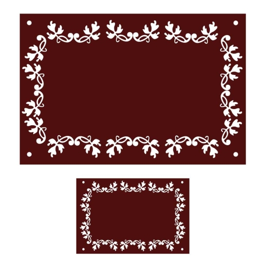 1 plaque + 1 numéro de maison emaillé Fleuri | Plaque Personnalisée