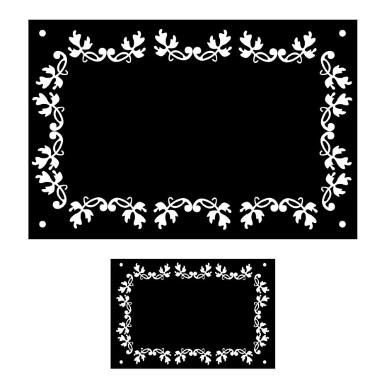 1 plaque + 1 numéro de maison emaillé Fleuri | Plaque Personnalisée