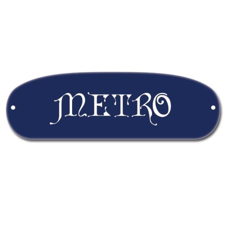 Panneau metro ancienne entrée