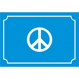 Plaque de Rue Peace and...