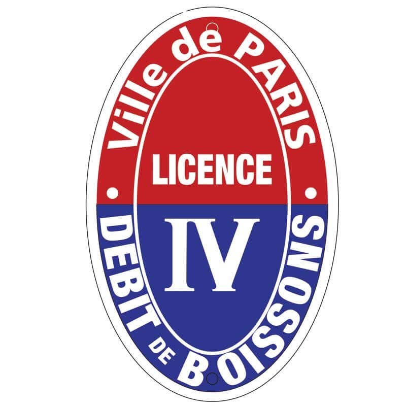 Plaque émaillée Licence IV Paris Plaque émaillée Licence IV Paris