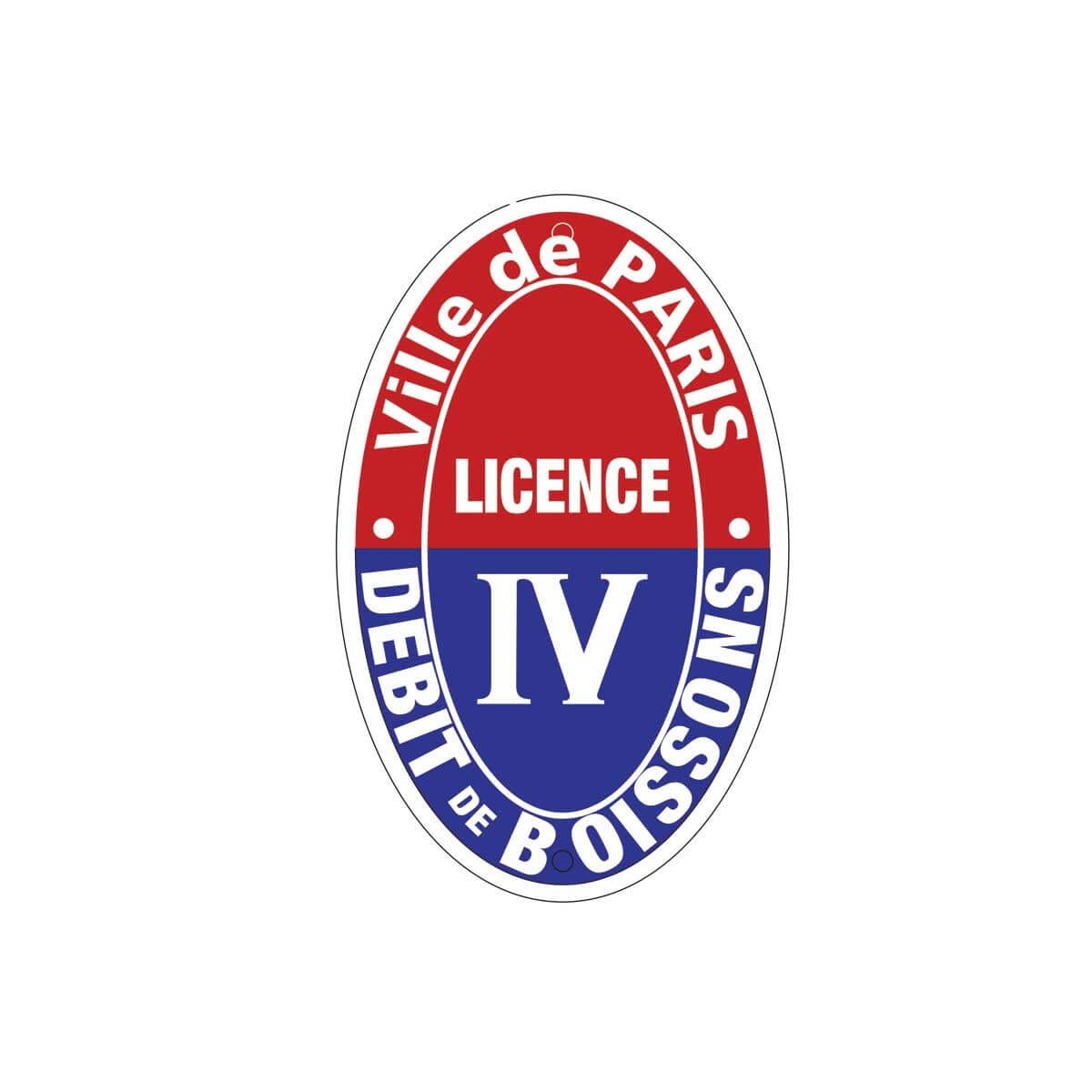 Plaque émaillée Licence IV Paris