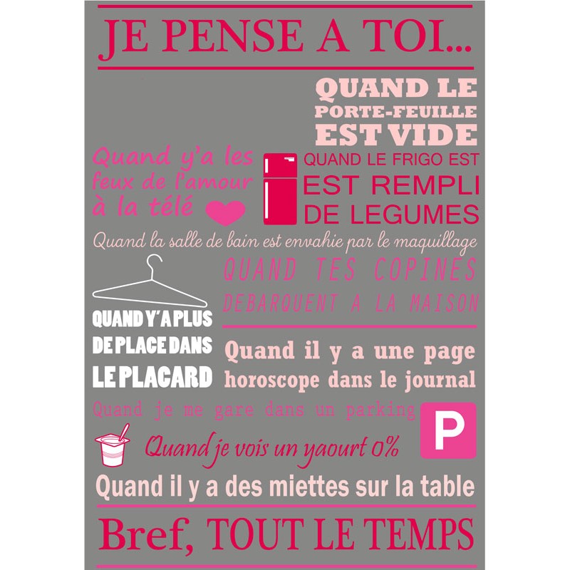 Plaque Humour Saint Valentin