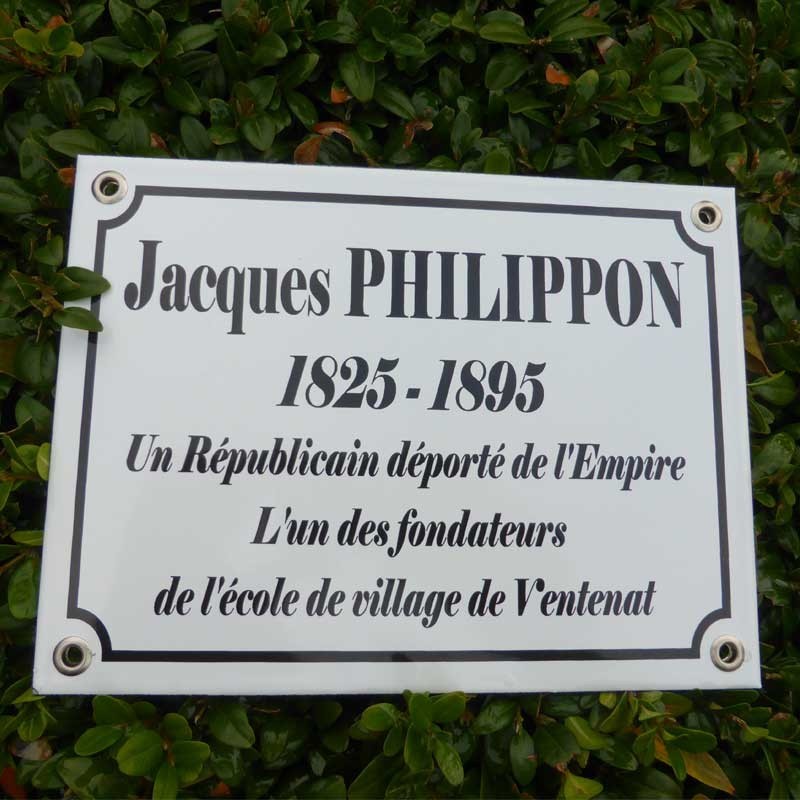 Plaque funéraire émaillée simple Plaque funéraire émaillée simple