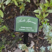 Plaque émaillée jardin