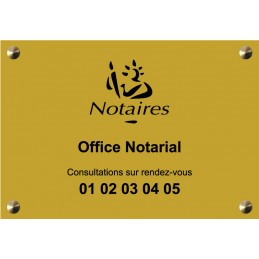 Plaque Notaire