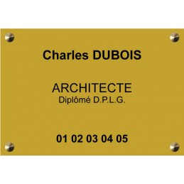 Plaque Architecte