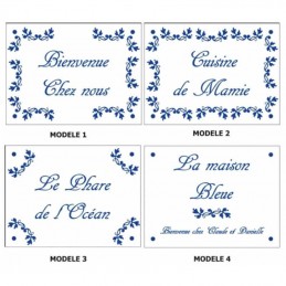 Modèles fleurs bleues