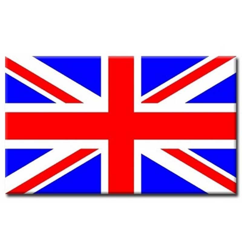 Plaque émaillée drapeau anglais