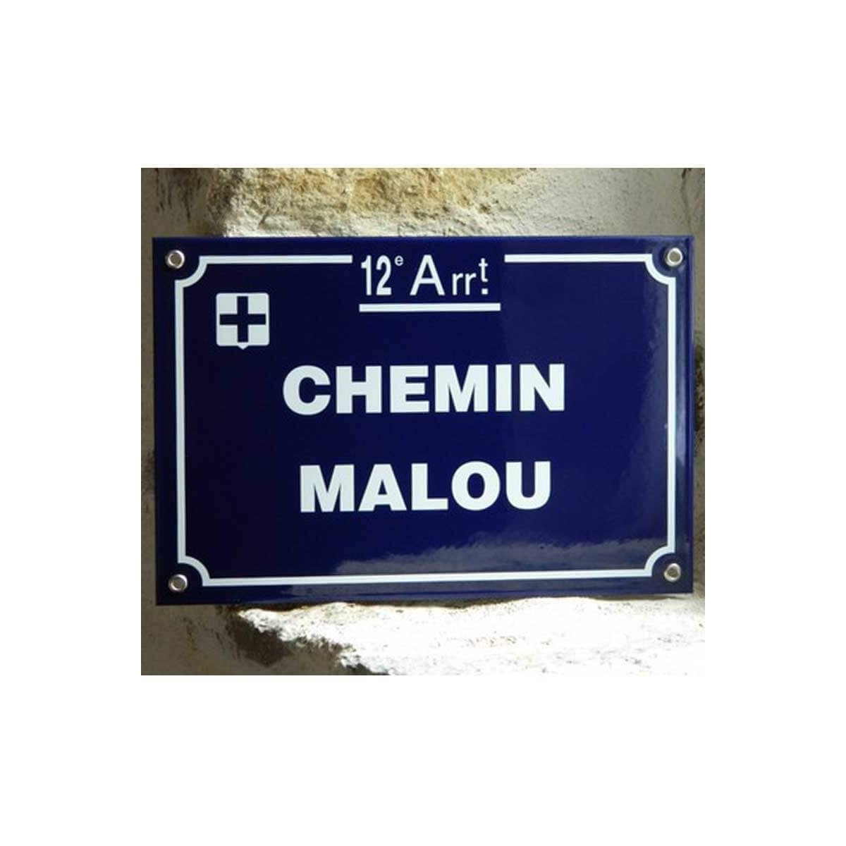 Plaque de rue Marseille