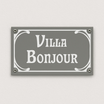 Plaque signalétique Art Nouveau