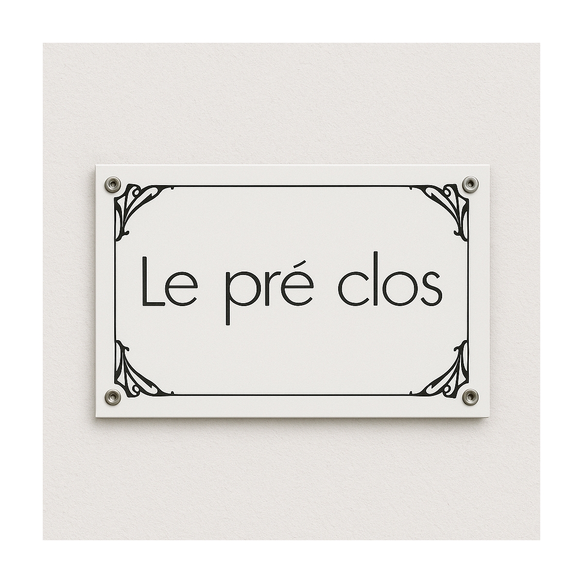 Plaque de rue émaillée Belle Epoque | Plaque Personnalisée