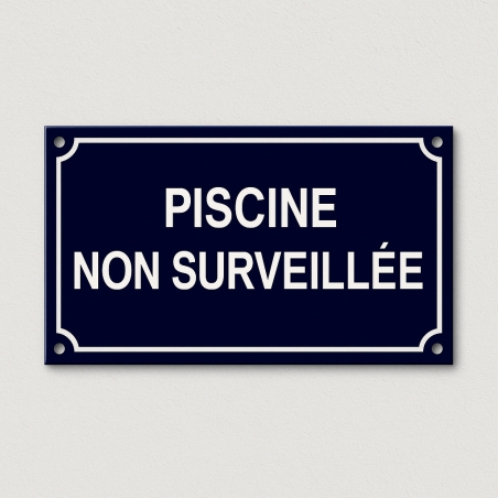 Plaque de rue émaillée format panoramique | Plaque Personnalisée