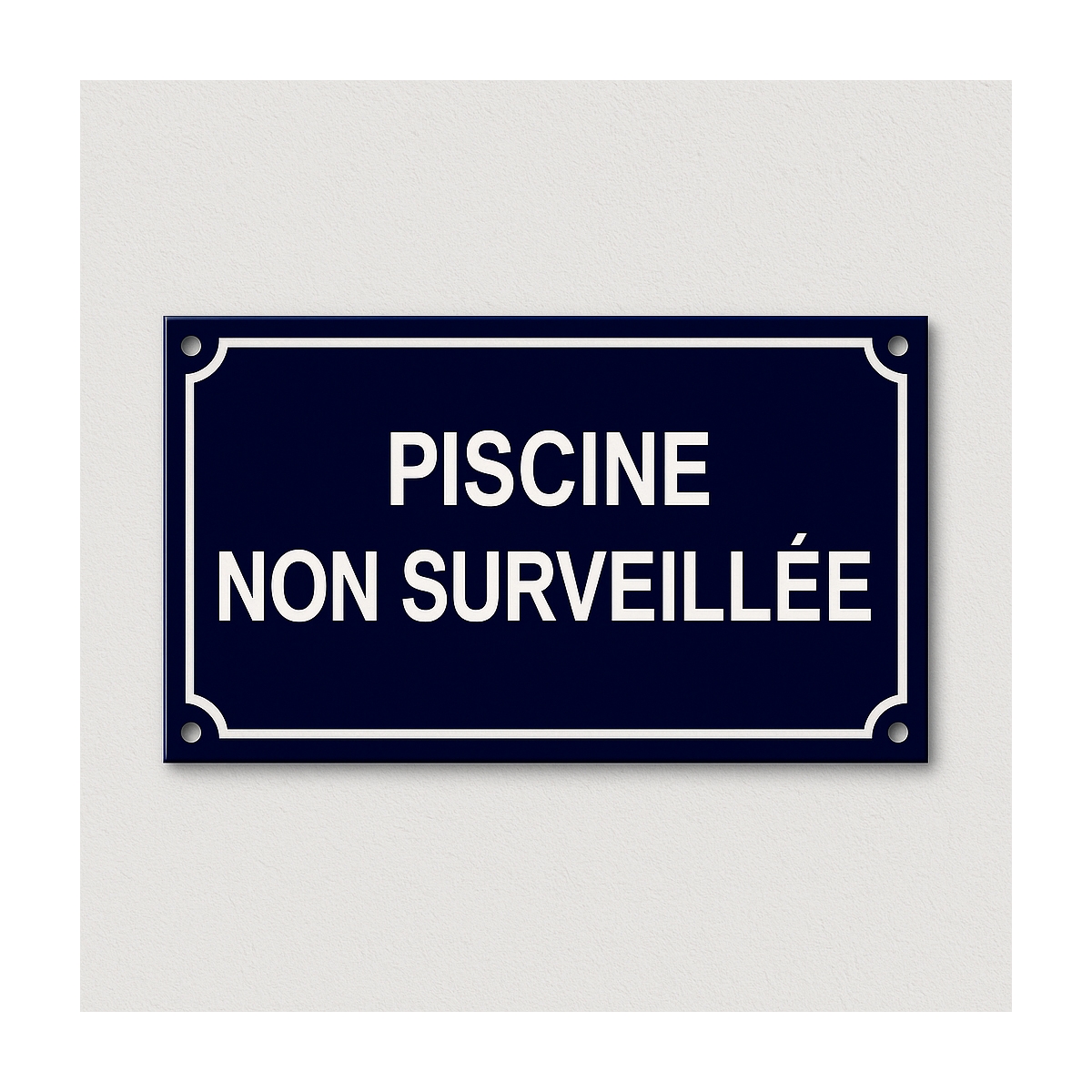 Plaque de rue émaillée format panoramique | Plaque Personnalisée