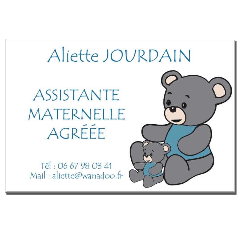 Plaque Assistante Maternelle thème Ourson Plaque Assistante Maternelle thème Ourson