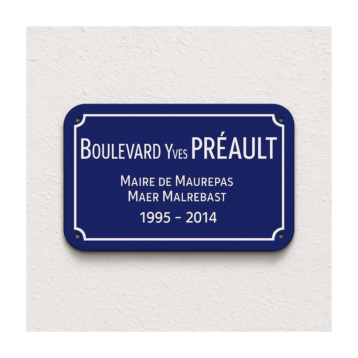 Plaque de rue Nantes & Rennes