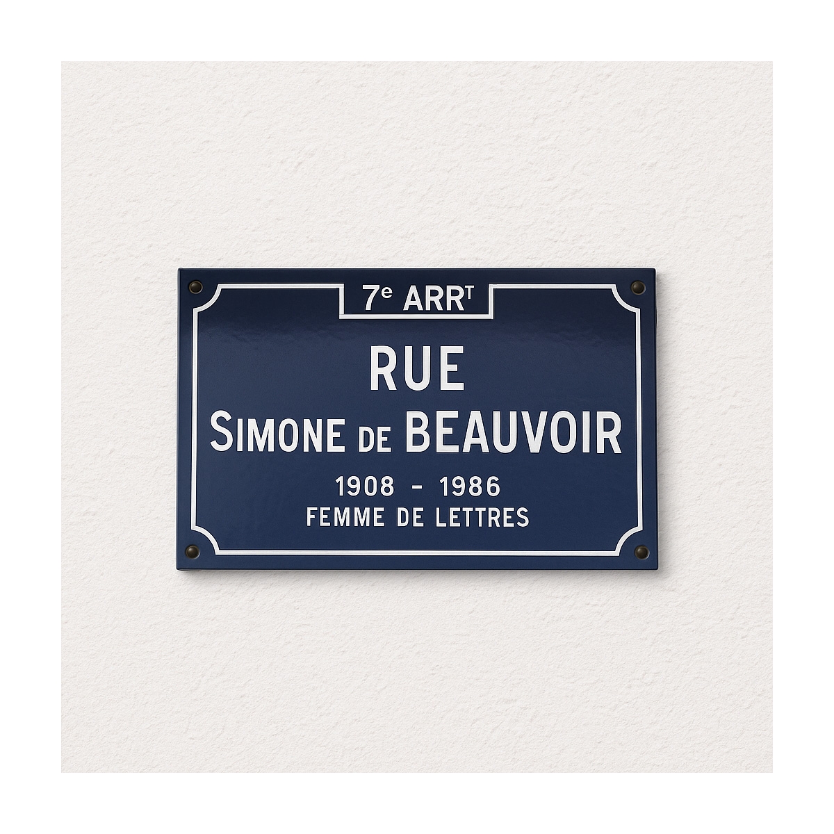 Plaque de rue Lyon