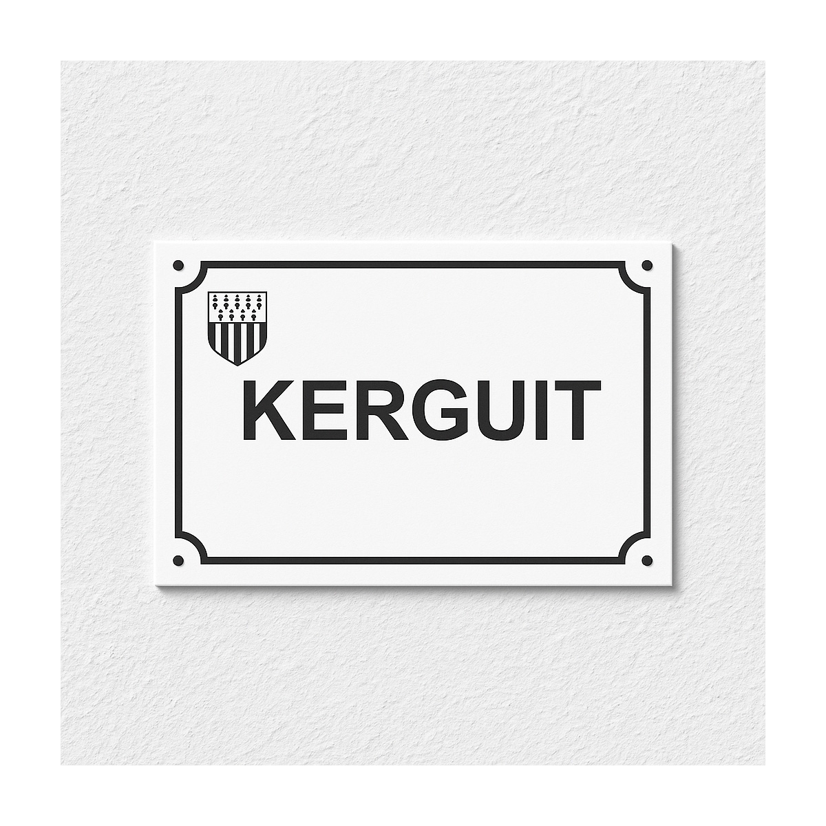 Plaque émaillée de rue Bretagne | Plaque Personnalisée