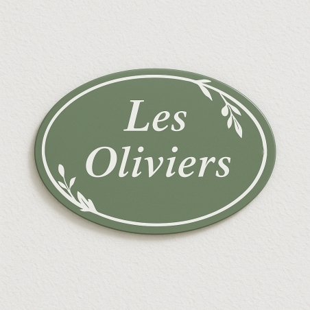 Plaque en émail type Mas de Provence | Plaque Personnalisée