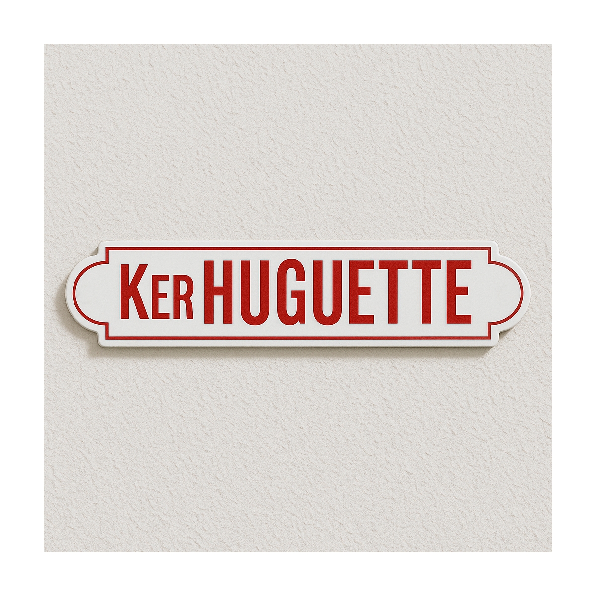 Plaque émail découpée à l'ancienne