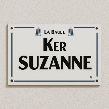 Plaque décoration cabine de plage | Plaque Personnalisée