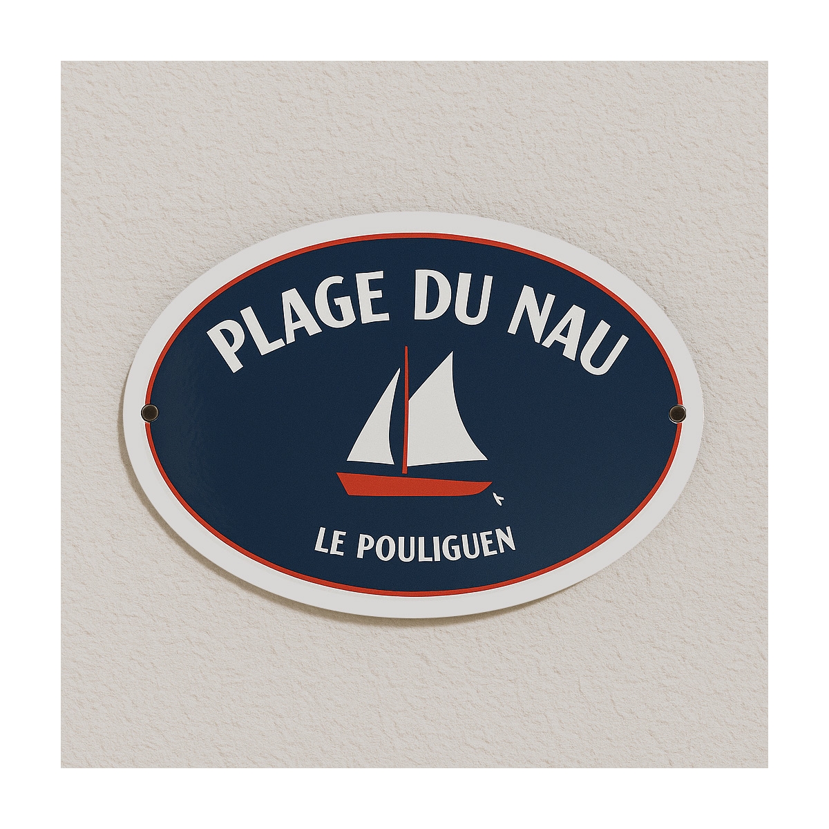 Plaque métalique ambiance Marine | Plaque Personnalisée