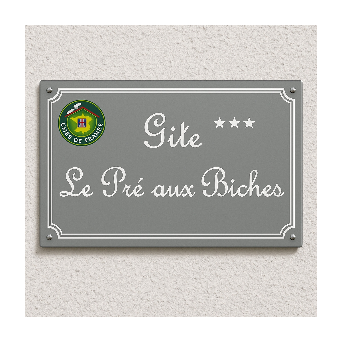 Plaque Email Gîte de France