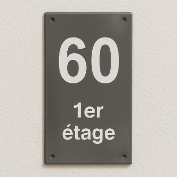 Numéro de maison vertical