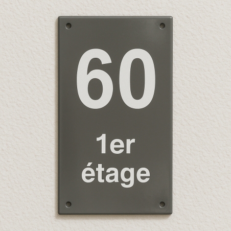 Numéro de maison vertical