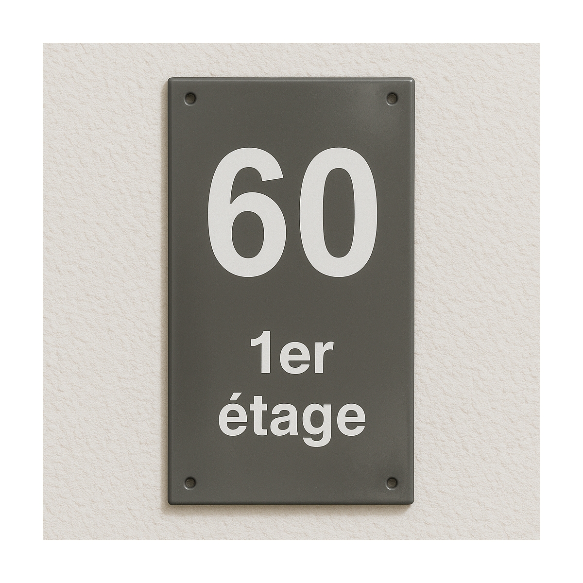 Numéro de maison vertical