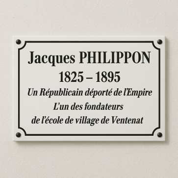 Plaque de cimétière avec encadrement | Plaque Personnalisée