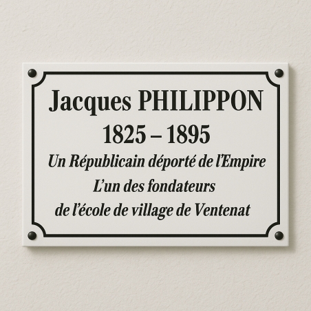 Plaque de cimétière avec encadrement | Plaque Personnalisée