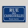 Plaque de rue RUE DES CASSECOUILLES