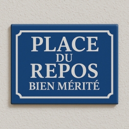 Plaque de rue PLACE DU REPOS