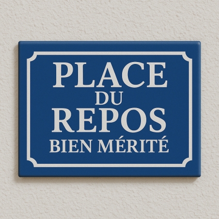 Plaque de rue PLACE DU REPOS